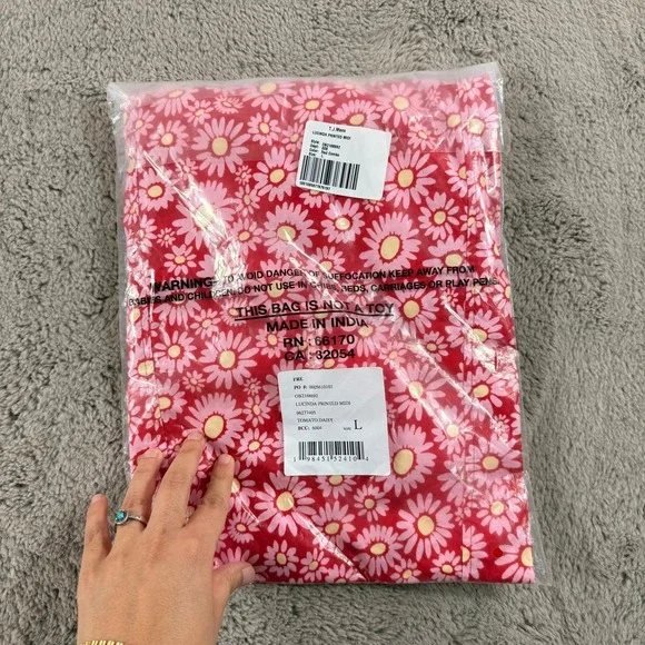 NWT Free People Lucinda Printed Midi Dress CottageFloral Smocked Size L Sun Boho - Picture 10 of 16